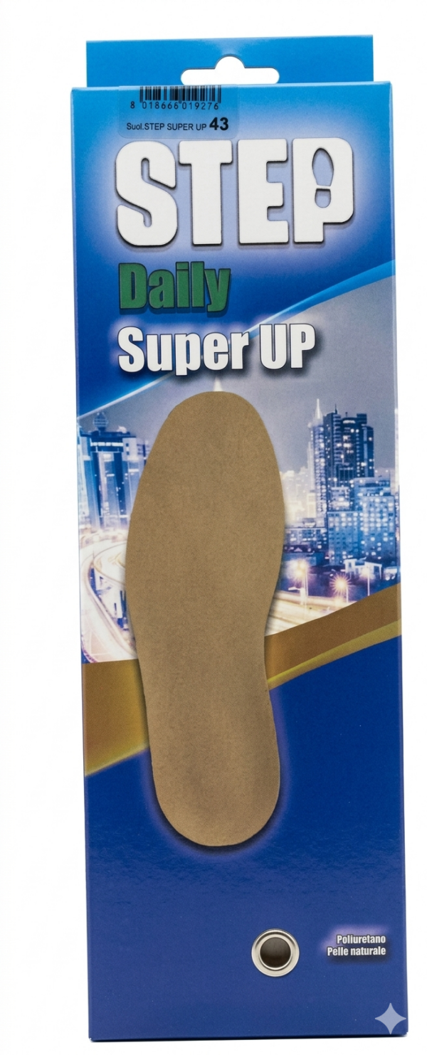 Step SUPER UP plantare in pelle e lattice