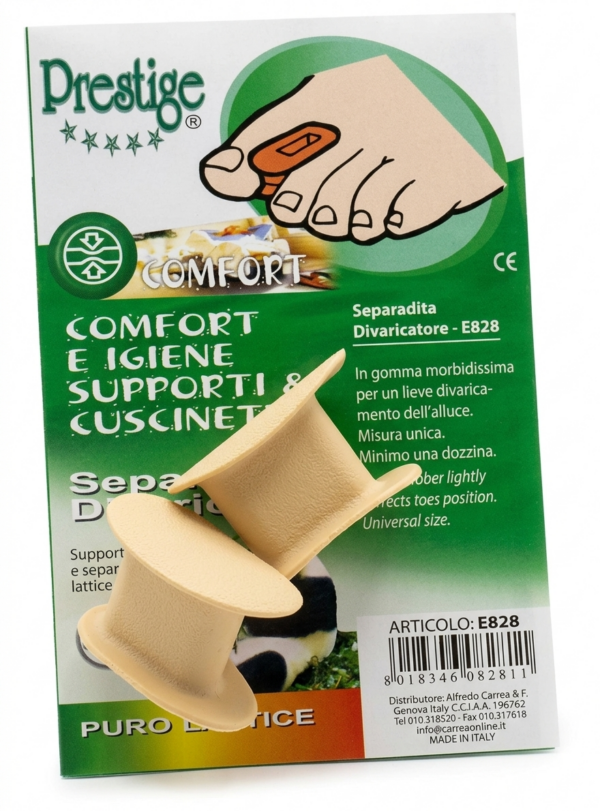 Separatore divaricatori in gomma per alluce valgo